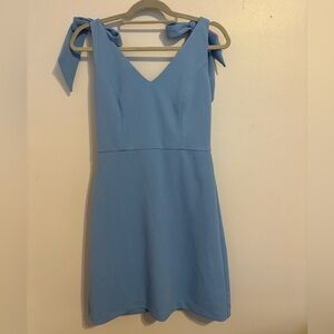 BCBGeneration Blue Tie Shoulder dress, Size 2